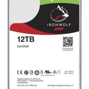 Seagate NAS HDD IronWolf harddisk 12 TB 7200 rpm 256 MB 3.5" Serial ATA III