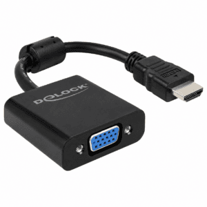Delock DisplayPort 1.2 til VGA-adapter – sort OUTLET