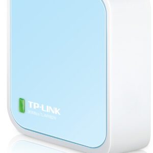 TP-Link TL-WR802N trådløs router Hurtigt ethernet Enkelt band (2,4 GHz) Blå, Hvid