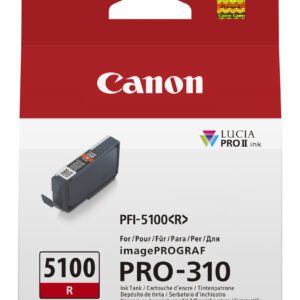 Canon PFI-5100 R blækpatron 1 stk Original Rød