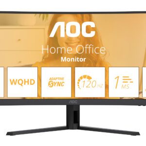 AOC B3 CU34B3E computerskærm 86,4 cm (34") 3440 x 1440 pixel Wide Quad HD LED Sort