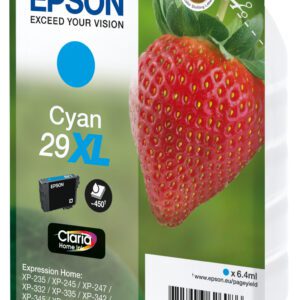 Epson Strawberry Singlepack Cyan 29XL Claria Home Ink