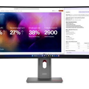 Lenovo ThinkVision P40WD-40 computerskærm 100,8 cm (39.7") 5120 x 2160 pixel UltraWide 5K HD LCD Sort