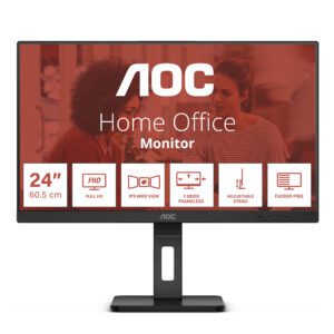 AOC E3 24E3QAF computerskærm 60,5 cm (23.8") 1920 x 1080 pixel Fuld HD LCD Sort