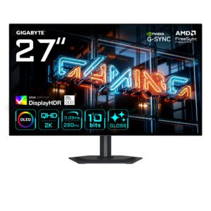 GIGABYTE MO27Q28GR computerskærm 68,6 cm (27") 2560 x 1440 pixel Quad HD OLED Sort