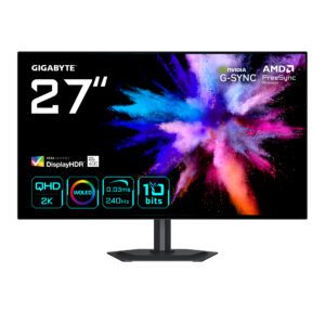 GIGABYTE GO27Q24G computerskærm 68,6 cm (27") 2560 x 1440 pixel Quad HD OLED Sort