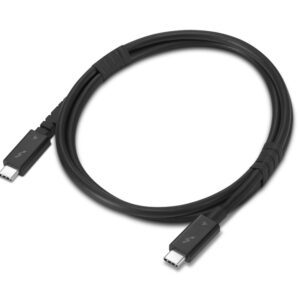 Lenovo 4X91U94412 Thunderbolt kabel 1 m 40 Gbit/sek. Sort