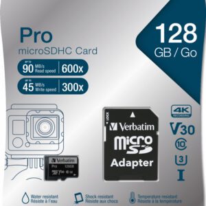 Verbatim Pro 128 GB MicroSDXC UHS-I Klasse 10