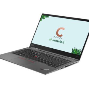 upcycle it Lenovo ThinkPad X1 Yoga 5.Gen (Refurbished) C Intel® Core™ i5 i5-10210U Hybrid (2-i-1) 35,6 cm (14") Berøringsskærm Fuld HD 16 GB LPDDR3-SDRAM 256 GB SSD Windows 11 Pro Grå Nordisk