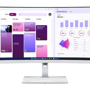 Lenovo L34W-4C computerskærm 86,4 cm (34") 3440 x 1440 pixel UltraWide Quad HD LED Grå